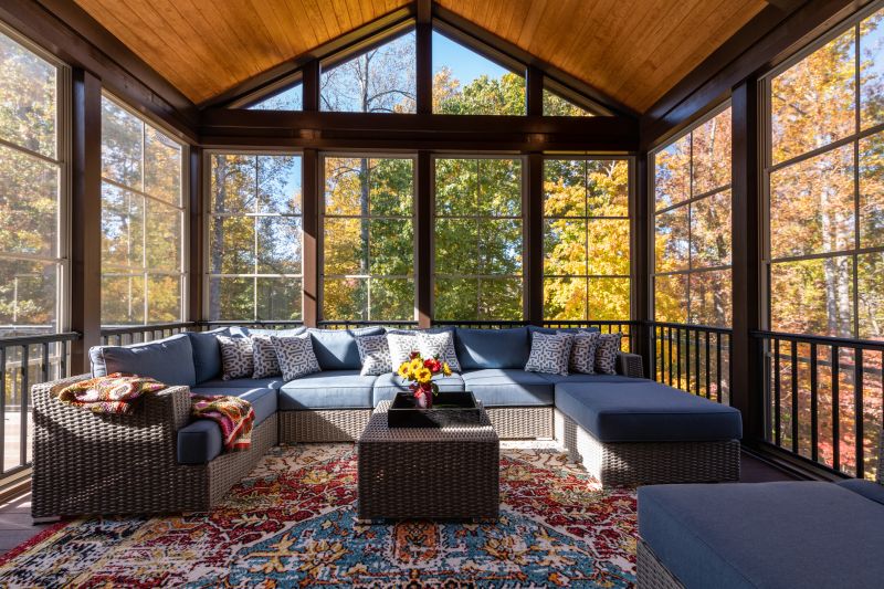 Sunroom with Autumn Foliage